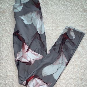 Fabletics Floral Power Hold High Waisted Leggings